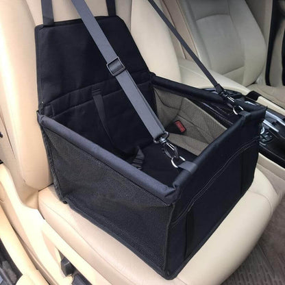 Dog travel car seat carrier designed for pet safety and comfort in the car.