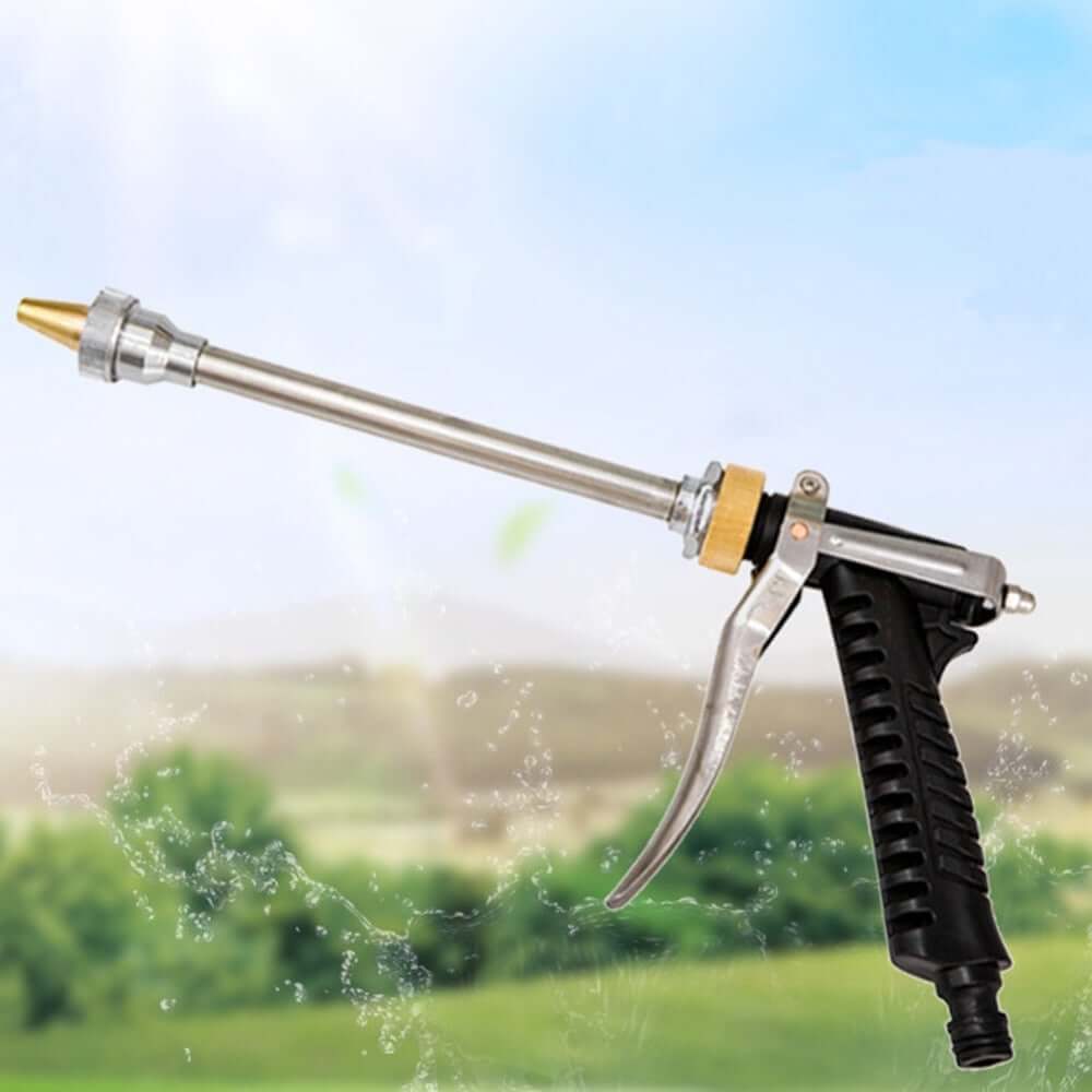 High-pressure car wash spray gun designed for efficient cleaning, featuring a durable aluminum inner tube and versatile spray modes.