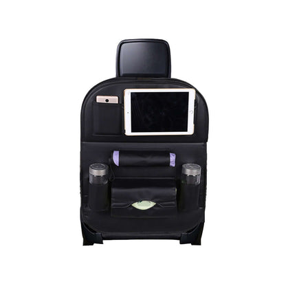 Leather Car Seat Organizer with Tray